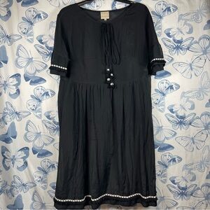 PAOLA Collection Black Dress with White Accents SZ:40/8